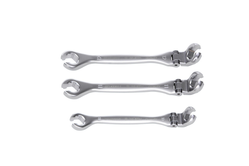 Doppel-Ringschlüssel flexibel Satz metrisch 10 11 12mm 3-teilig