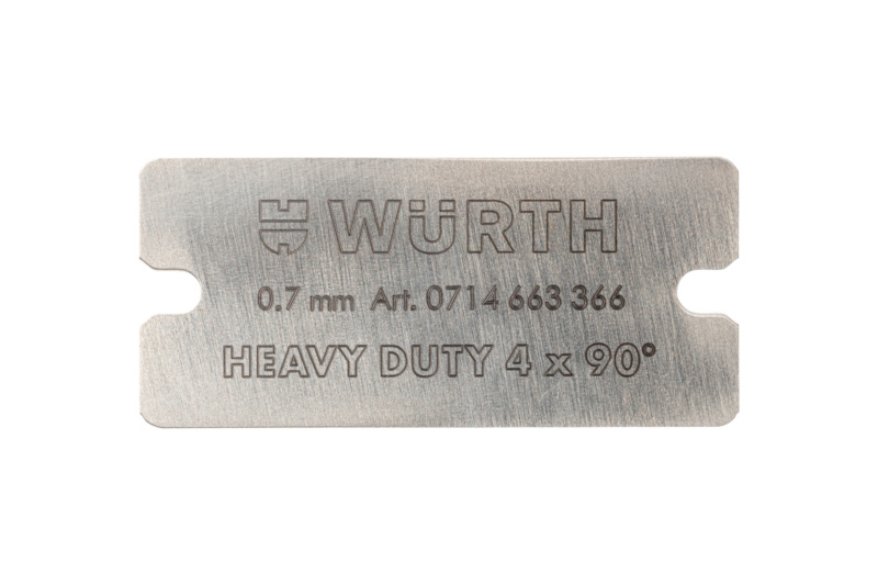 Schaberklinge HEAVY DUTY 4 x 90° ERSAKLI-F.HEAVYDUTY-4X90GRD-B40MM