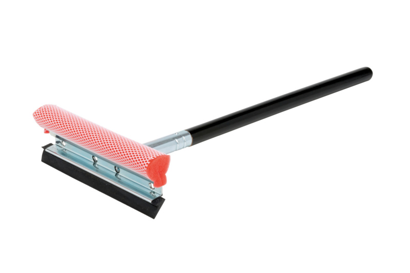 Gummiwischer mit Holzgriff GUWISCH-AUTO-FENSTER-M.INSEKTSCHWAMM