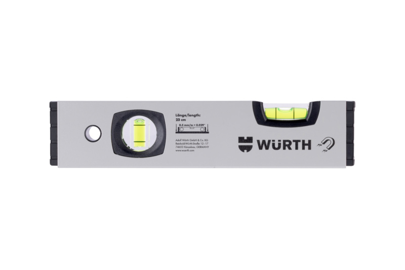 Leichtmetall-Wasserwaage mit Magnet