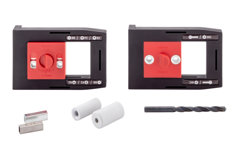 Bohrlehre für Rosettenbeschläge BOHLEHR-TD-SET-NOCKEN-D7,5