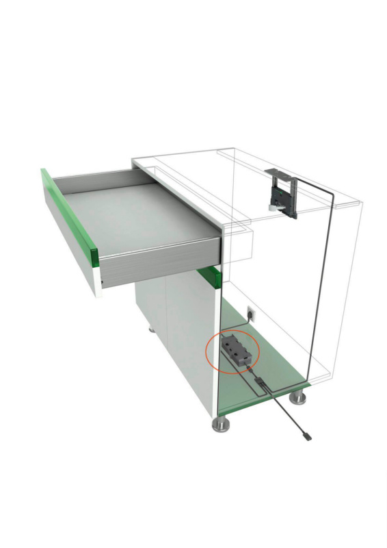 Montageset Sensomatic für Kopf-Bodenmontage