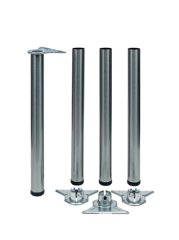Tischbein-Set Höhe 705 mm - 735 mm