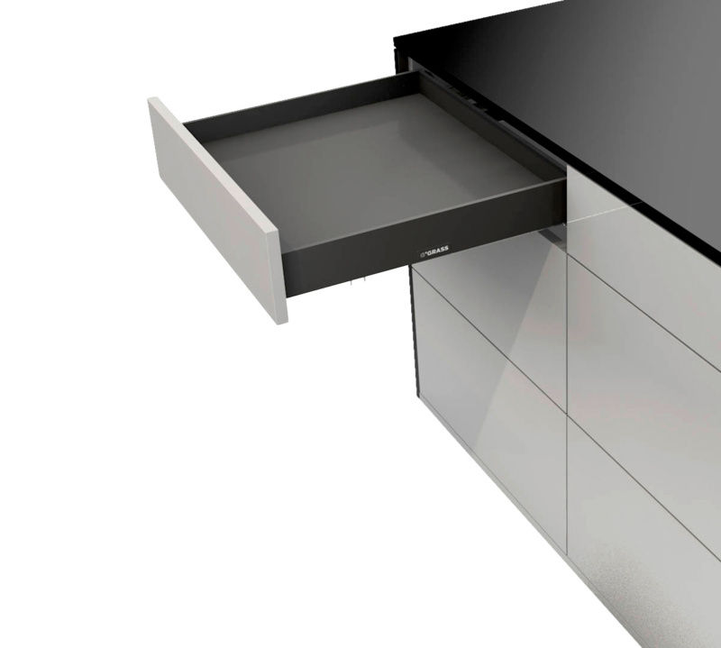 VIONARO V8 Schubkasten H72 Komplett-Set ZARGSYS-VION-SET-V8-ZIRK-H72-40KG-NL600