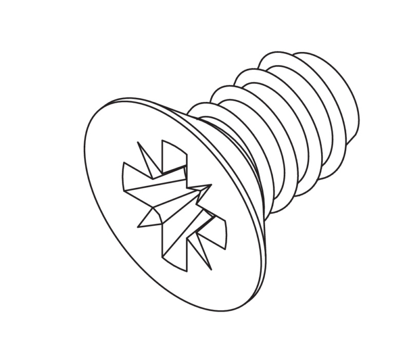 Spezial-Schraube für Vionaro V8 Rückwand (8 mm)