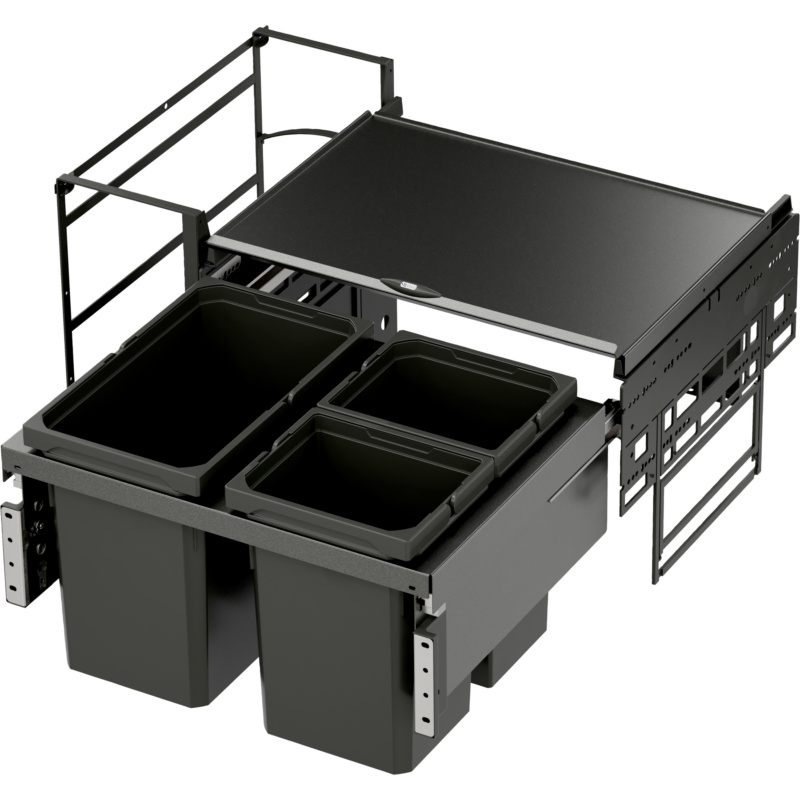 Mülltrennsystem VS ENVI Water Komplettset MUELLTRENN-ENVI-WATER-SET-LAVA-800-42L