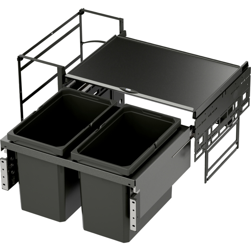 Mülltrennsystem VS ENVI Water Komplettset MUELLTRENN-ENVI-WATER-SET-LAVA-800-45L