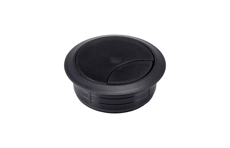 Kabeldurchlass rund, zweiteilig KBLDUL-F.SHREIBTI-SCHW-D60MM