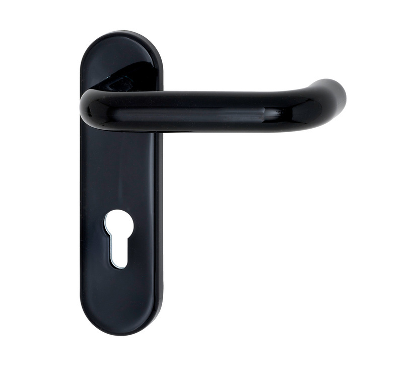 Türdrücker PL 502 FS TD-KST-PL502-FS-K-PZ-L/R-SCHWARZ