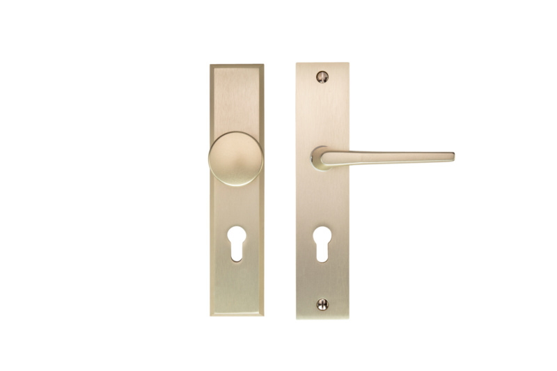 Aluminium-Schutzbeschlag S 50 SBS-ALU-S50-WE-PZ-72-15-F2/NEUSILBER