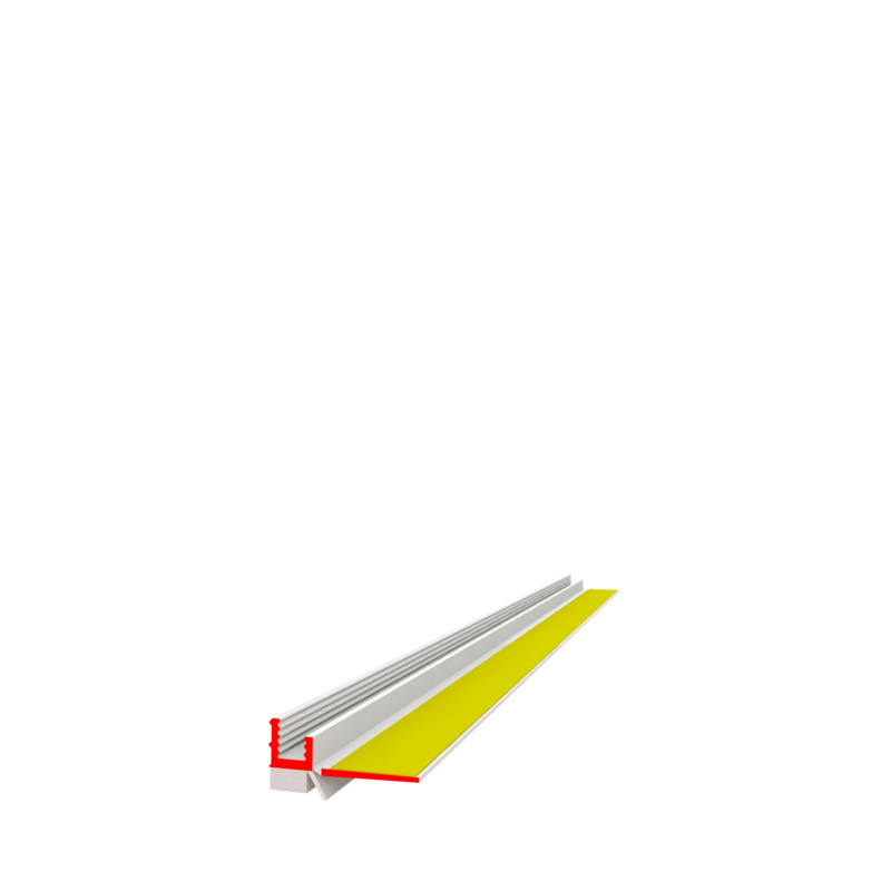 Anputzleiste mit Lippe, einteilig 6 mm
