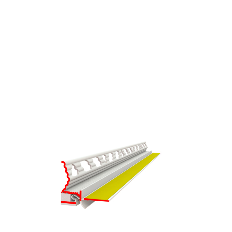 Anputzleiste 3D Membrane mit Schutzlippe ANPUTZLST-3D-MEMBRAN-LIPPE-L240CM