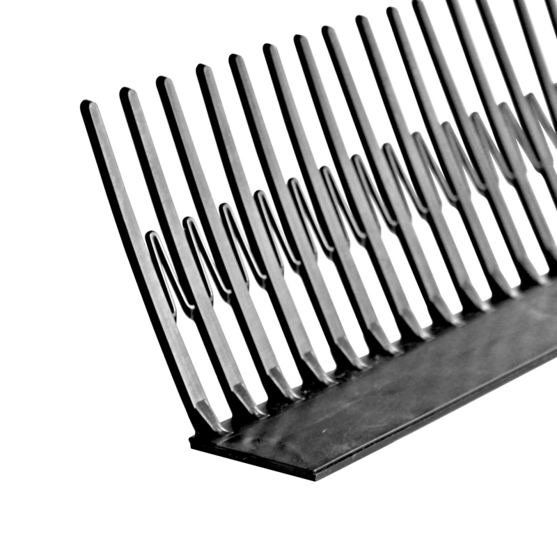 Traufen-Lüftungskamm mit Steg TRAULUEFTKAMM-M.STEG-SCHWARZ-50X1000MM