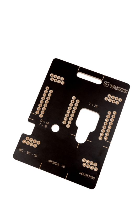 Frässchablone WC-T für den WOOD CONNECTOR WC-BC-50