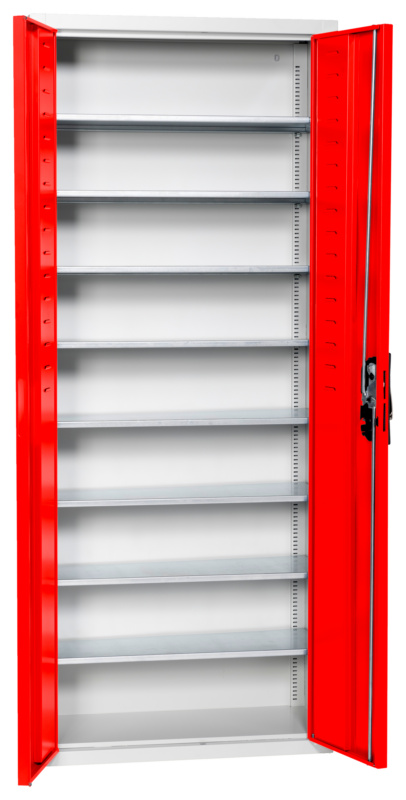 Flügeltürenschrank Tiefe 300 mm FLGTRSHRNK-LGRBOX-SLB-FB311-RAL3020