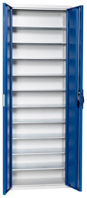 Flügeltürenschrank Tiefe 300 mm FLGTRSHRNK-LGRBOX-SLB-FB315-RAL5010
