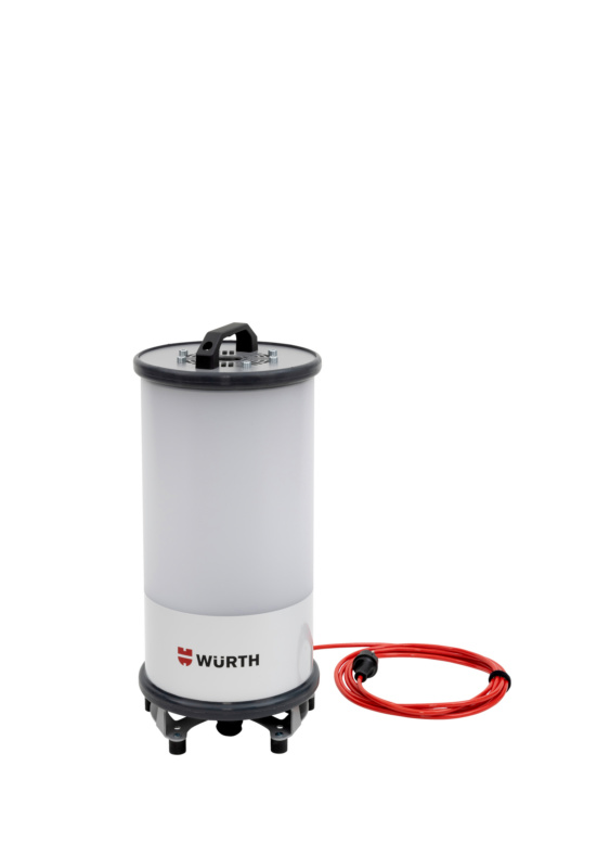 LED-Grossflächenleuchte POWERTUBE 360° für DIN-Zapfen 30 mm / DIN 14640