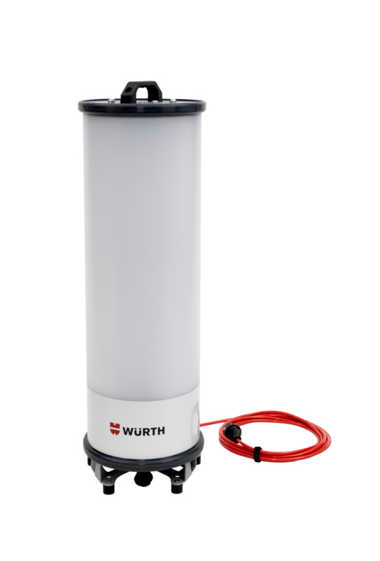 LED-Grossflächenleuchte POWERTUBE 360° für DIN-Zapfen 30 mm / DIN 14640