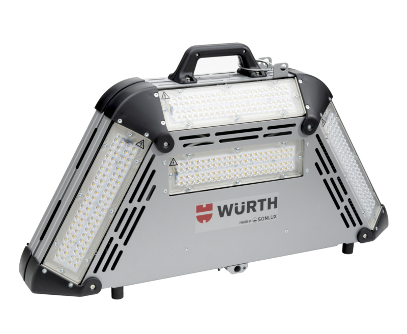 LED-Grossflächenleuchte POWERCASE 360° für DIN-Zapfen 30 mm / DIN 14640