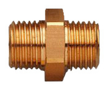 Doppelnippel 1/4" mit Konus Druckluft