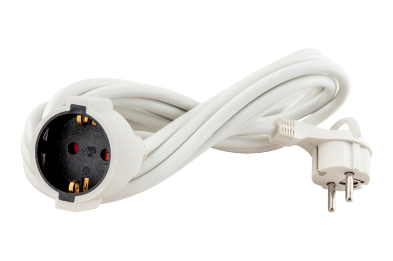 Verlängerungsleitung VERLLTG-1WEG-(H05W-F)-FLSTE-16A-230V-3M
