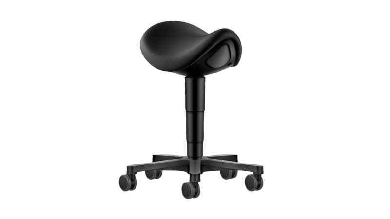 Sattelhocker mit Stoffbezug für Büro