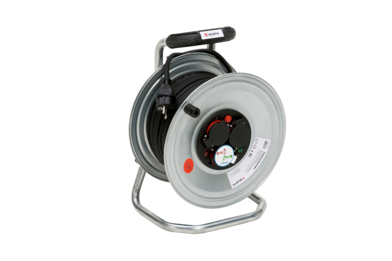 Stahlblech-Leitungsroller H07RN-F3G1,5 mm2 LTGROLL-STAHLBLECH-(H07RN-F3G1,5)-40M