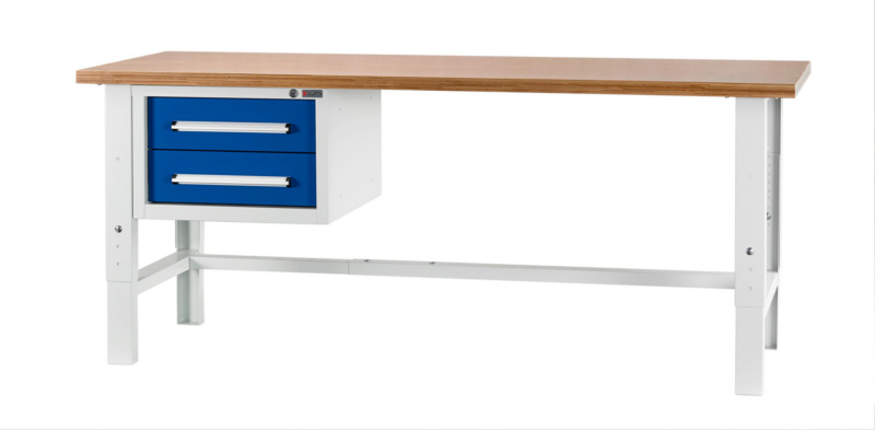 Werkbank BASIC WUSK, höhenverstellbar WRKBANK-STA-BASIC-WUSK2/2-VRSTLBR-2000MM