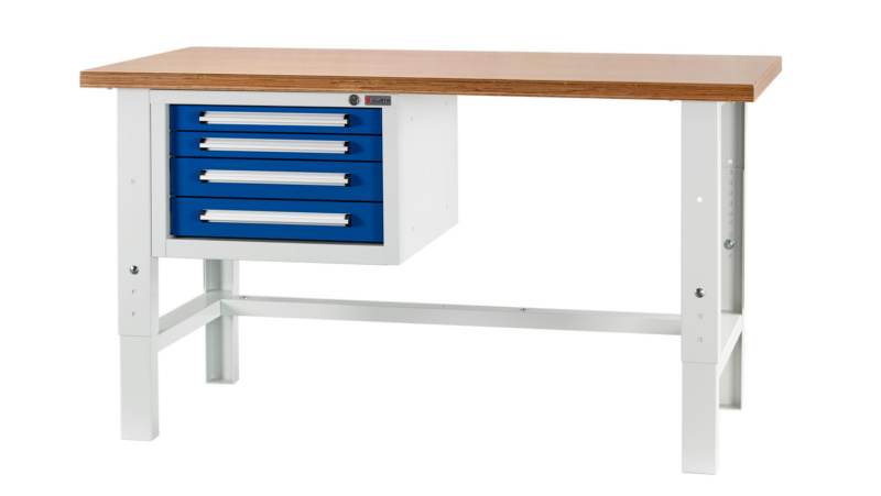 Werkbank BASIC WUSK, höhenverstellbar WRKBANK-STA-BASIC-WUSK2/4-VRSTLBR-1500MM