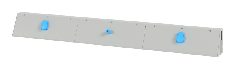 Energiekanal ENERGKNL-AUFBAUPRFL-DL-2X230V-RAL7035FS