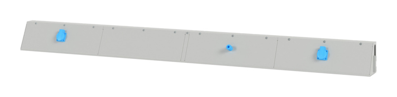 Energiekanal ENERGKNL-AUFBAUPRFL-DL-2X230V-RAL7035FS