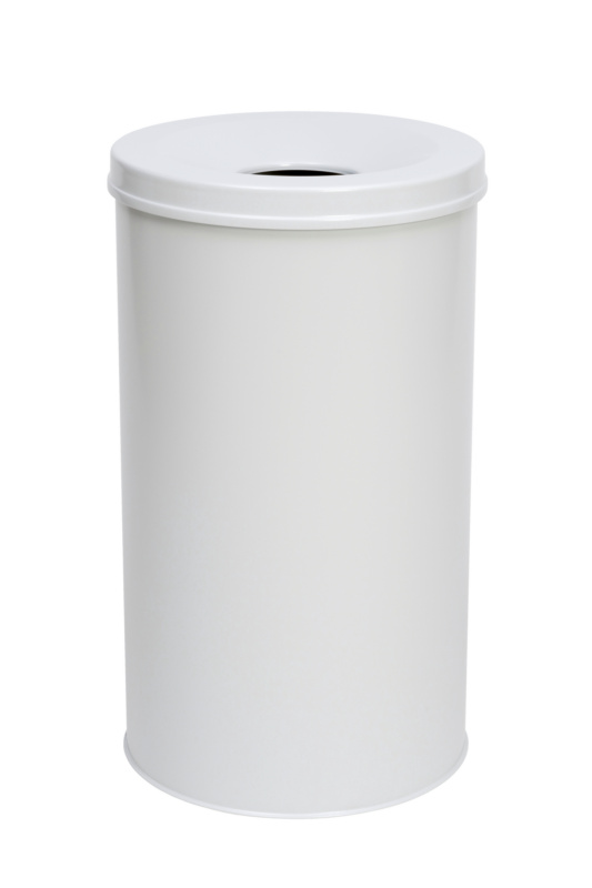 Papierkorb mit Flammenlöschkopf PAPKO-FLAMMENLOESCHKOPF-GRAU-60LTR