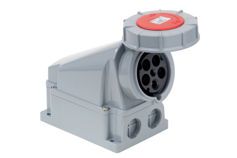 CEE-Wanddose 250/400 V, 6 H 130x270mm