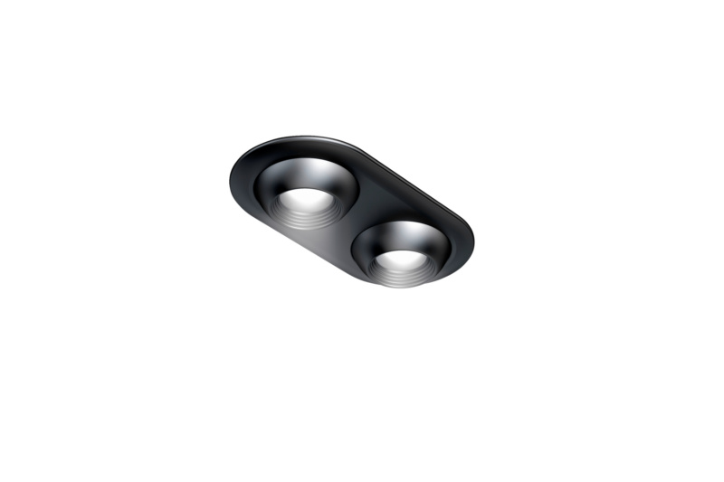 LED-Einbauleuchte EBL-24-27 LEUCHT-LED-(EBL-24-27)-SCHW-WW-DOUBLE