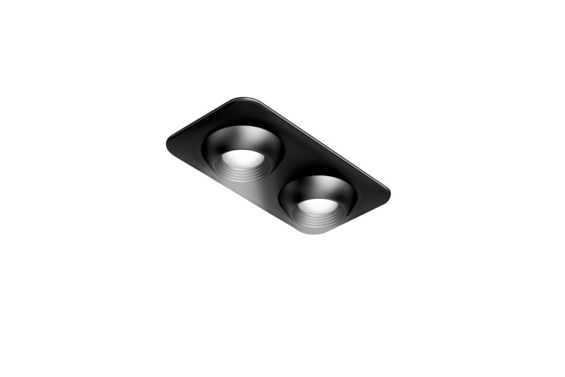 LED-Einbauleuchte EBL-24-28 LEUCHT-LED-(EBL-24-28)-SCHW-WW-DOUBLE