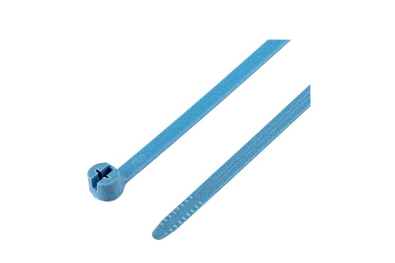 Kabelbinder KBL D aus Polypropylen mit Metallzunge detektierbar blau