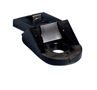 Schraubsockelhalter Clip CLIP-LASCHE-F-KBLBA-SCHW-M6