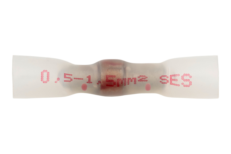 Wärmeschrumpfender Crimp- und Lötverbinder mit Farbindikator 0,5-1,5 mm²