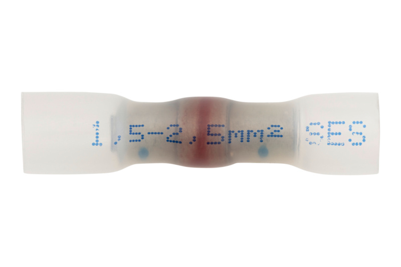 Wärmeschrumpfender Crimp- und Lötverbinder mit Farbindikator 1,5-2,5 mm²