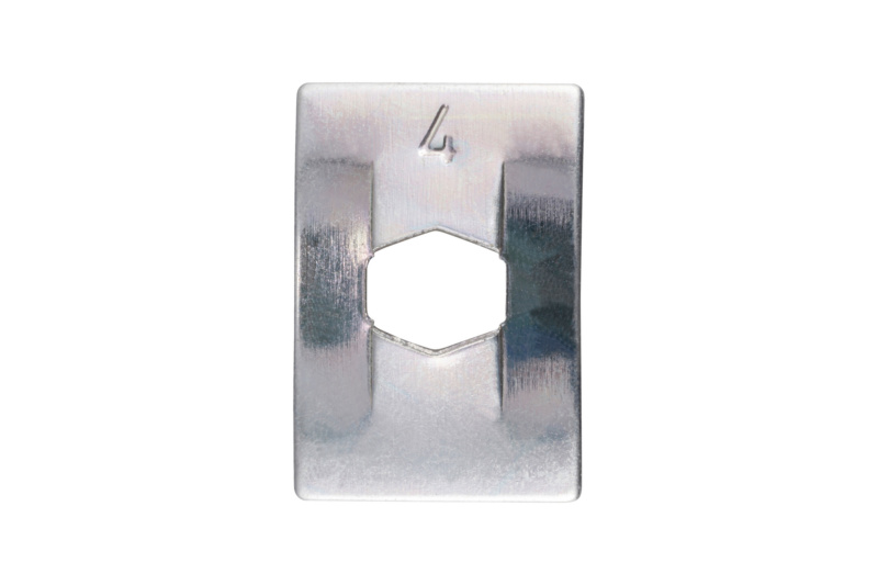 Federmutter gebogen 4,0 mm flache Form