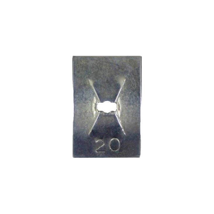 Federmutter gebogen 2,0 mm flache Form