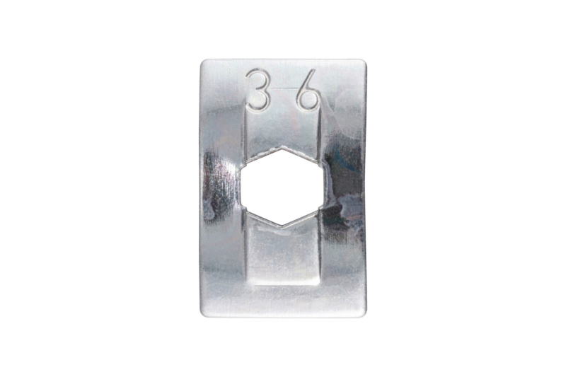 Federmutter gebogen 3,5 mm flache Form