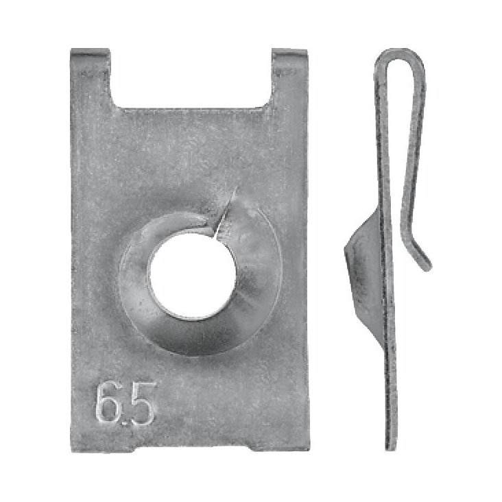 Blechmutter 6,5 mm verkürzte hintere Kralle