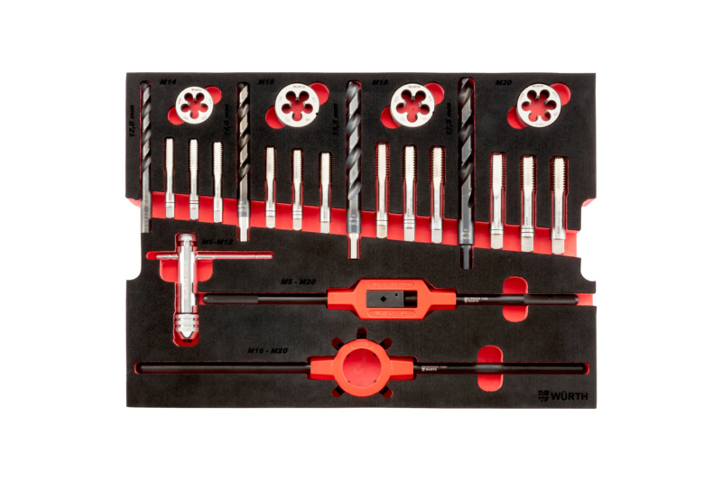 Gewindeschneidwerkzeugsatz HSS M3-M20 M3-M20