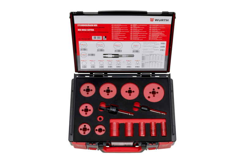 Zylindersägen HSS Bi-Metall (19 bis 76 mm) Sortiment 16-tlg. im System-Koffer