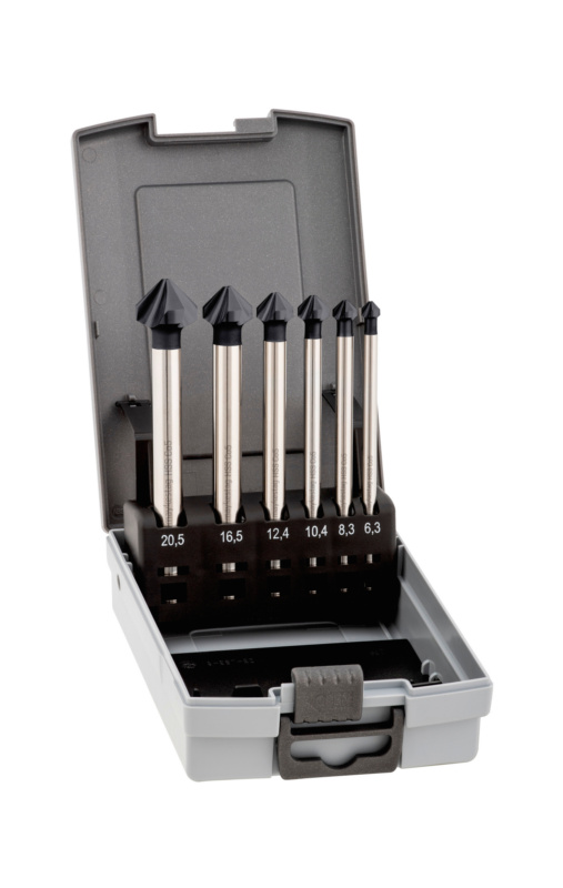Kegelsenker EU HSCo 90° TiAIN lang DIN 335 C Sortiment 6-teilig