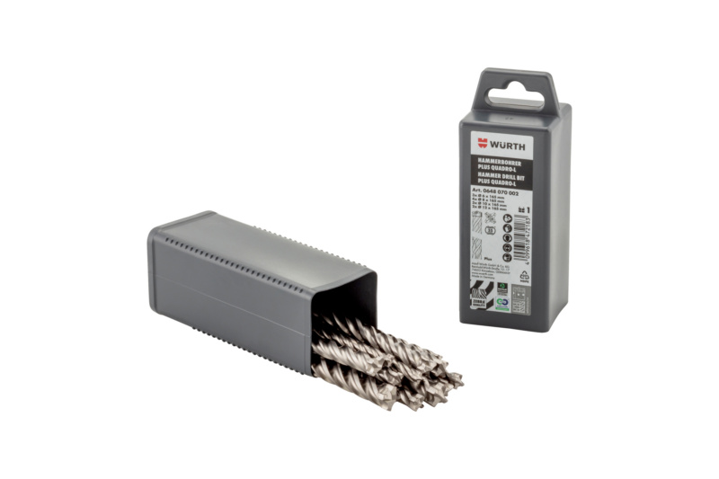 Hammerbohrer-Multipack Plus Quadro-L 12-teilig