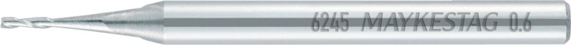 VHM-Mini Fräser, Zweischneider, mit verstärktem Schaft FRS-VHM-MINI-WN-K-D1,5MM