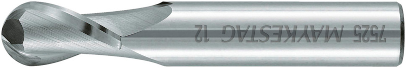VHM-Radiusfräser, kurz, Zweischneider FRS-RADI-WN-K-VHM-D2,0MM
