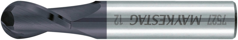 VHM-Radiusfräser, kurz, Zweischneider FRS-RADI-WN-K-VHM-TN-D4,5MM